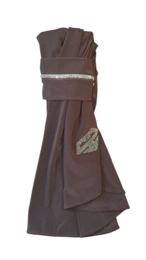 The Instant Hijab Deluxe "Smokey Brown/Silver"