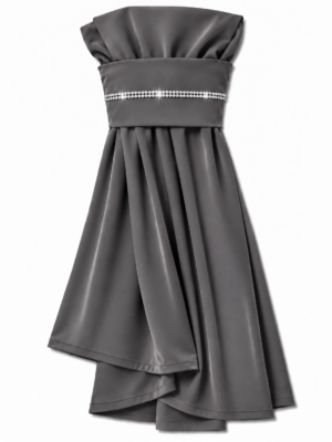 The Instant Hijab Deluxe "Dark Grey/Silver"