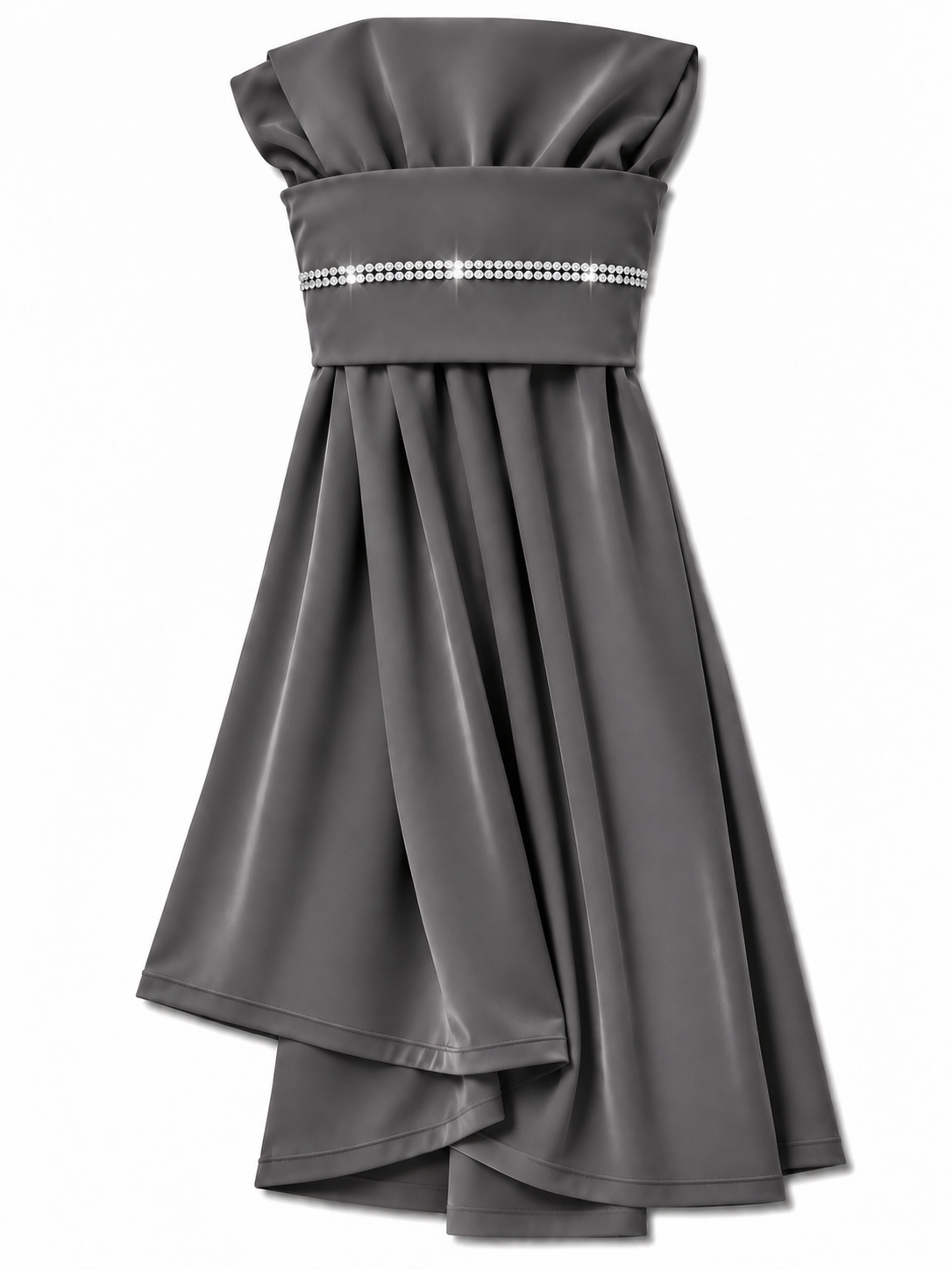 The Instant Hijab Deluxe "Dark Grey/Silver"