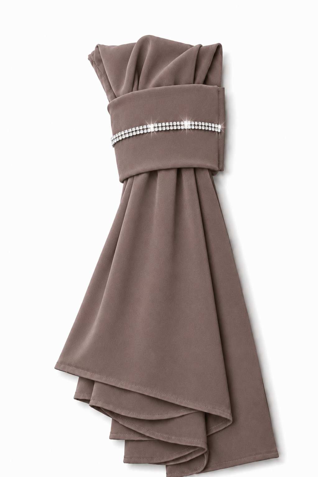 The Instant Hijab Deluxe "Espresso/Silver"