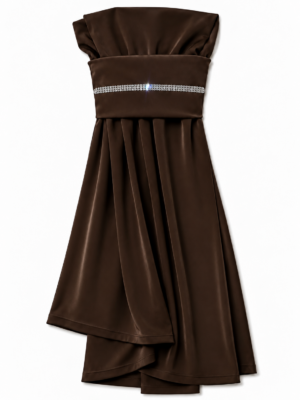 The Instant Hijab Deluxe "Smokey Brown/Silver"