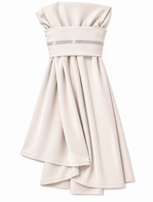 The Instant Hijab Deluxe "Ivory Nude/Silver"