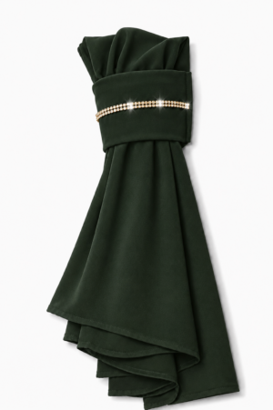 The Instant Hijab Deluxe "Deep Moss/Gold"