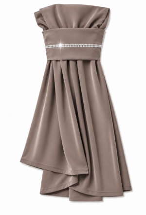 The Instant Hijab Deluxe "Taupe/Silver"