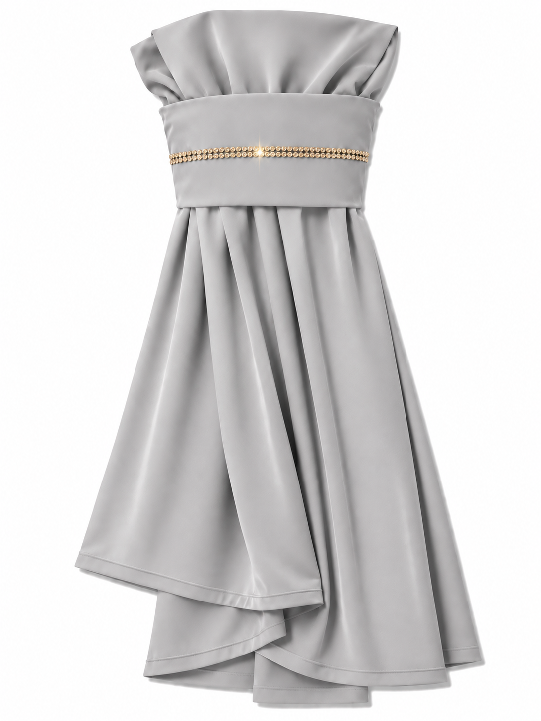 The Instant Hijab Deluxe "Light Grey/Gold"