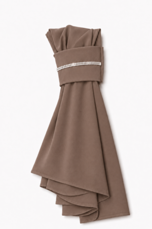 The Instant Hijab Deluxe "Cappucino/Silver"