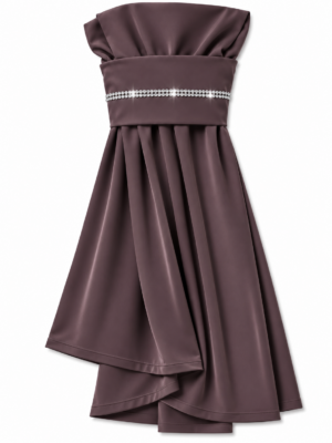 The Instant Hijab Deluxe "Smokey Mauve/Silver"