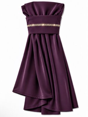 The Instant Hijab Deluxe "Black Cherry/Gold"