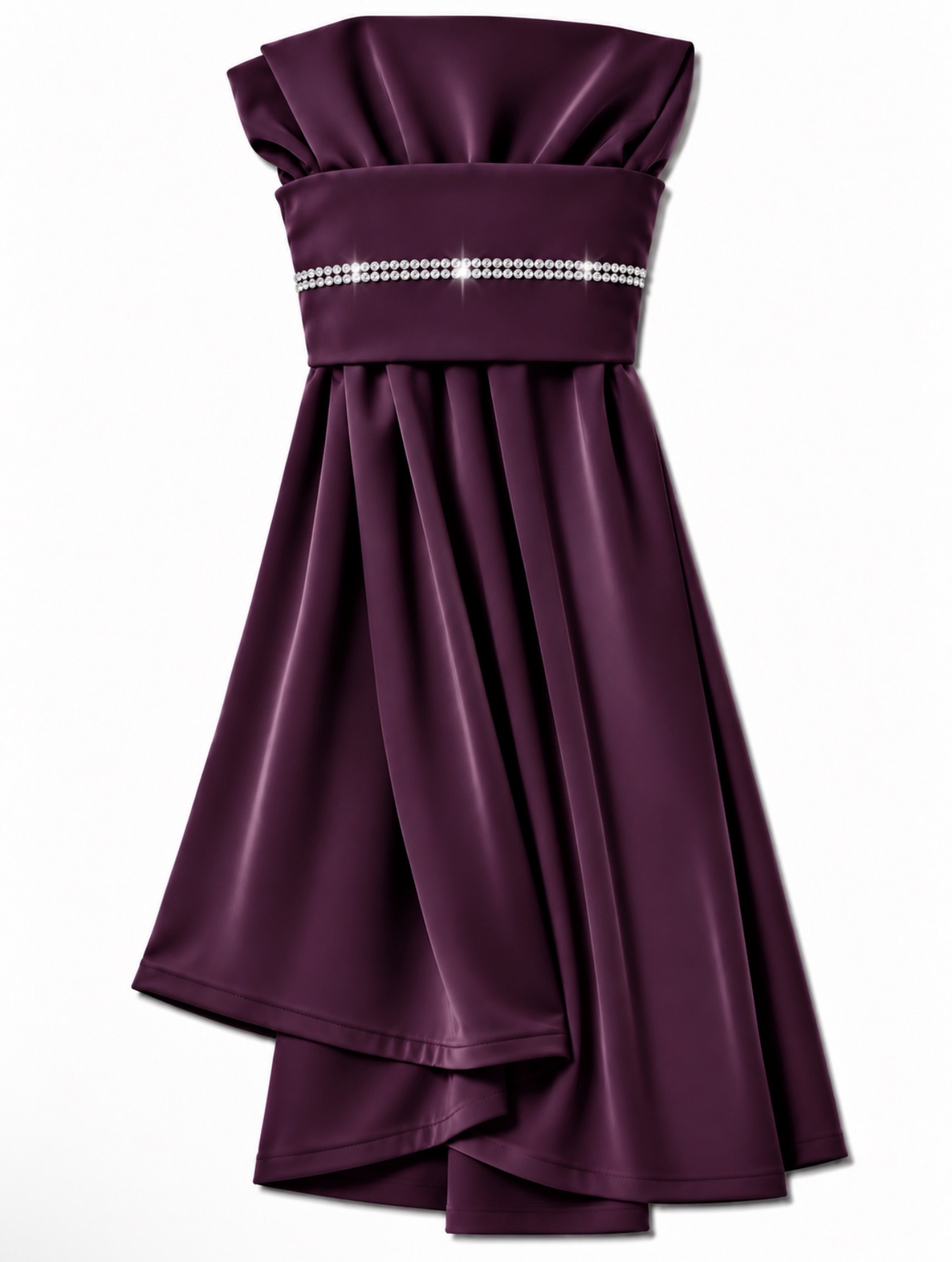 The Instant Hijab Deluxe "Black Cherry/Silver"